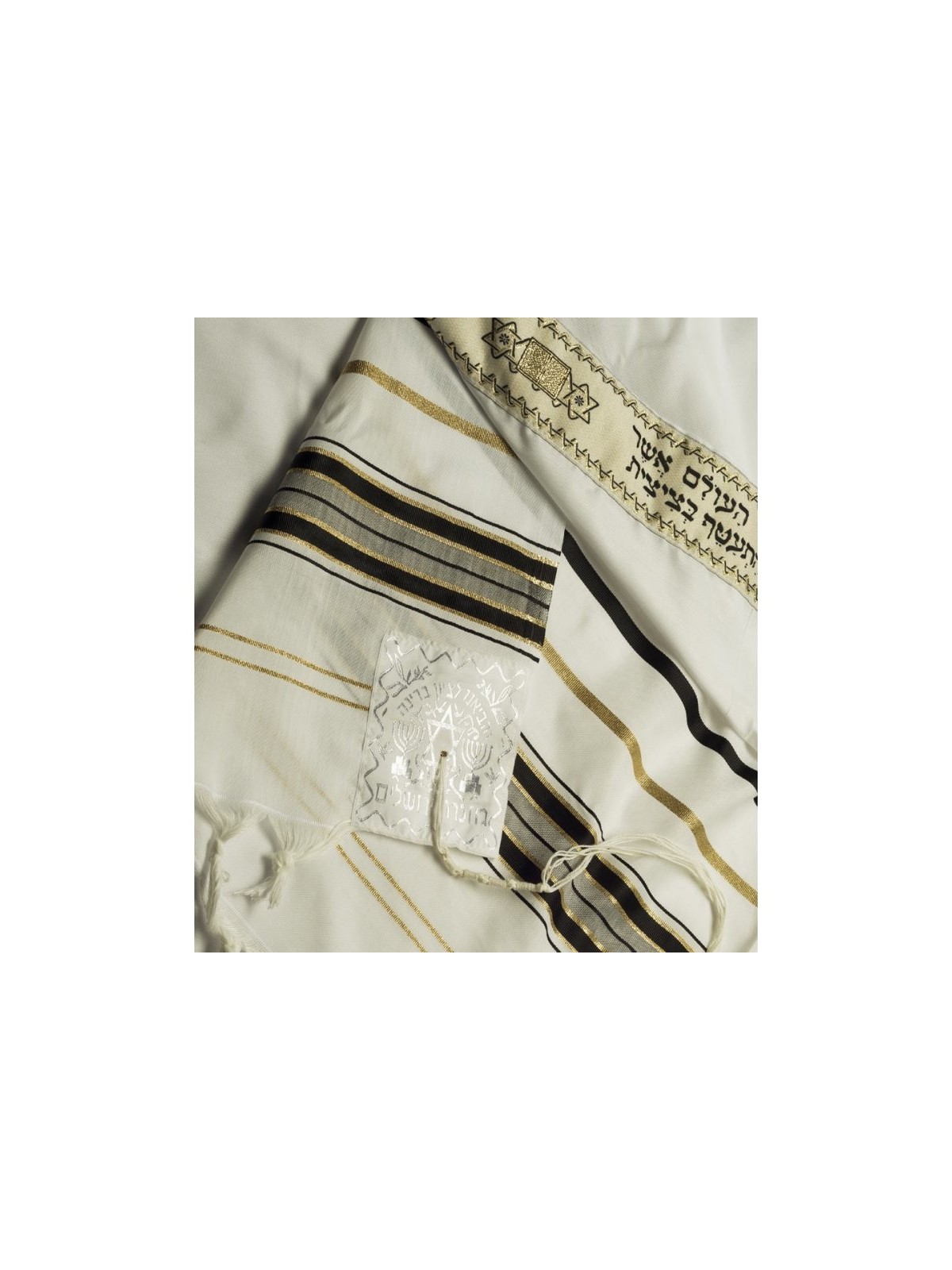 טליתניה צמר חיקוי אקרילי טלית ... | טליתות מסורתיות